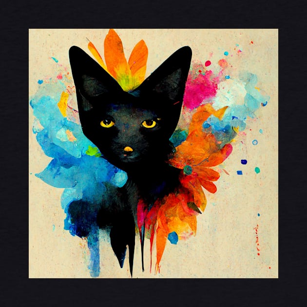 Abstract Cat by n23tees